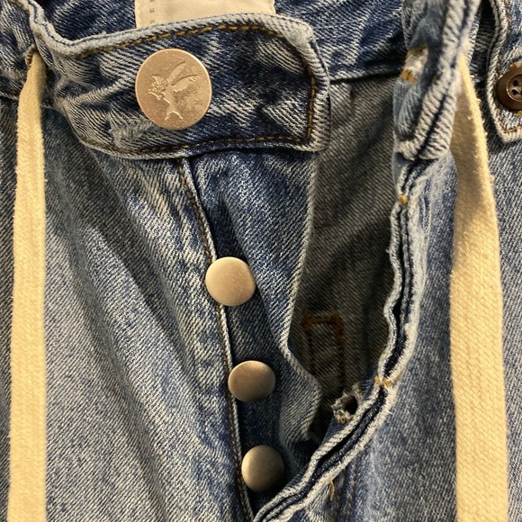 One Teaspoon Safari Jeans Button Fly Distressed Baggy Size 28 - Picture 7 of 13